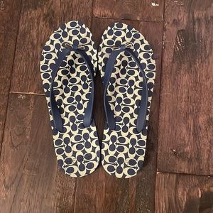 NEW Coach flip flops